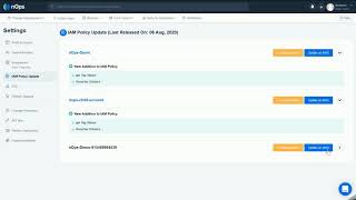 Get notified about new AWS IAM policies on nOps