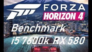 Forza Horizon 4 Benchmark Mode- Ultra settings RX580 I5 7600K