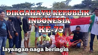 Layangan naga beringin mengudara di pantai seruni kab.bantaeng | Hut RI ke-75