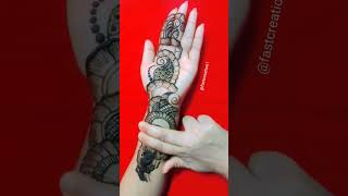 Beautiful front hand reverse mehndi।। latest mehndi front hand।। Mehndi ka design