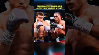 David Benavídez advierte a Canelo Álvarez sobre Oscar de la Hoya #shorts