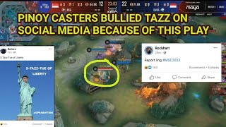 Pinoy Casters makes fun of EVOS Tazz because of this play | EVOS Legends vs RSG SG | MSC 2023