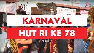 Karnaval HUT RI Ke 78 di Kabupaten Sintang