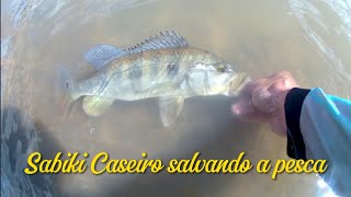 Isca artificial Sabiki Caseiro salvando a pesca na Várzea das Flores MG.