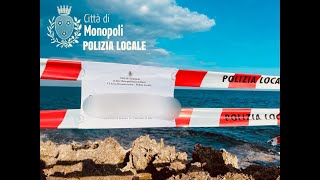 Monopoli, opere edili abusive sul litorale: Polizia Locale sequestra area di 32mila metri quadri