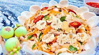 Cách làm Gỏi Gà Măng Cụt Hot Trend với cách lột vỏ măng cụt không bị đen | Mangosteen chicken salad