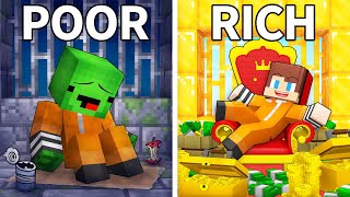 JJ's RICH Jail vs Mikey's POOR Jail Survive Battle in Minecraft - Maizen