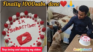 Finally 1000subs. ✅❤️🥰🥳ll Keep loving and sharing my videos ❤️👍🙏