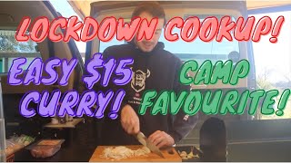 LOCKDOWN COOKUP! Testing Out Pajero's NEW Rear Setup! Easy Cheap Camp Curry!