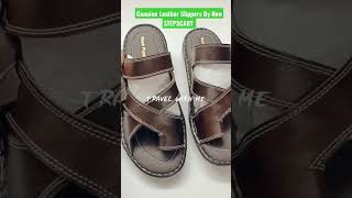 Genuine Leather Slippers Book Now STEPSCART #Leatherslippers #leatherfashion #footwear #Stepscart