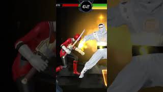 White ninja ranger shorts #powerrangers #mightymorphinpowerranger #gamer #game #gameplay #youtube