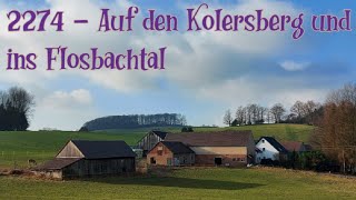 2274 - Auf den Kolersberg und ins Flosbachtal |#wandern #hiking #wanderblog #bergischesland #shorts