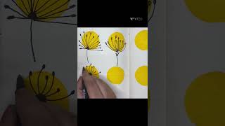 Dandelion wildflower | Flower Drawing | Dandelion Illustration | Wind Flower |