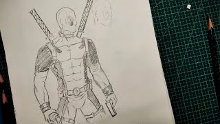 Drawing Deadpool step by step easy #deadpool #drawing #art #sketch #livedrawing #easydrawing