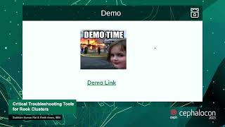 Critical Troubleshooting Tools for Rook Clusters - Subham Kumar Rai & Parth Arora, IBM