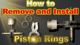 Easy way to remove and install piston rings.  ถอดประกอบแหวนลูกสูบวิธีไหนง่ายกว่ากัน