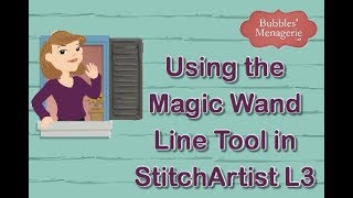 Creating a design using the Magic Wand Line tool in StitchArtist L3