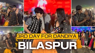 3rd Day For Dandiya - Garba Bilaspur || Rishab Khan & Cute Shivani || Vlog- 32