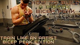 HOW To Build a Bigger Bicep Peak: Tips and Exercises | Train Like An Artist: Bicep Peak edition