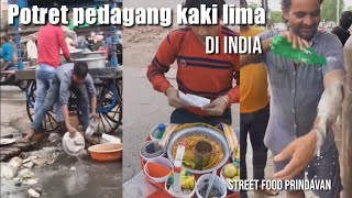 Potret pedagang kaki lima prindavan India #streetfood #kulinerprindavan #kulinerindia #kulinerfood