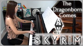 Skyrim - The Dragonborn Comes (Piano Cover) (Malukah ver.)