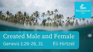 Created Male and Female, Genesis 1:26-28, 31, Eli Hirtzel, Redeemer June 30, 2024