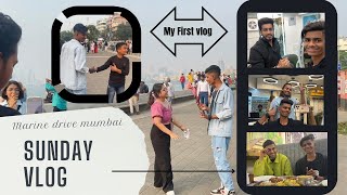 Sunday marine drive 😃| Your sahil First vlog ❤️🙏