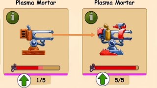 The Catapult 2 Dessert day 376-380 new super weapon unlocked The plasma Mortar Level 1-5  upgrades