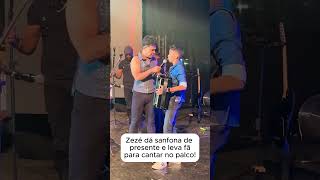 Zezé sempre muito humilde! #zezedicamargoeluciano #cantores #sanfona #sertanejo #presente