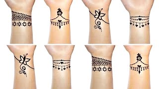 Simple henna bracelet mehndi designs for Teej and raksha bandhan 2023 | latest mehandi designs 2023|