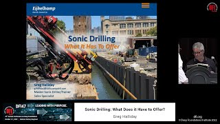 DFI47 MSSP Expo: Eijkelkamp North America - Sonic Drilling: what does it have to offer?