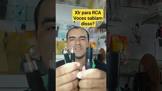 Como usar XLR macho para RCA . na mesa para controladora e vice versa