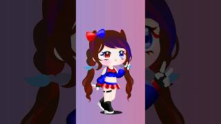 Pomni from the amazing digital circus in gacha style #shorts #pomni #gachalife