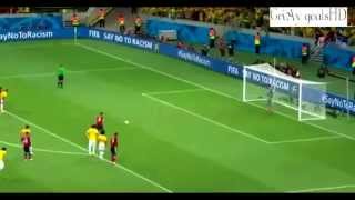 James Rodriguez Penalty vs Brazil - Colombia 1-2 Brazil World Cup 2014