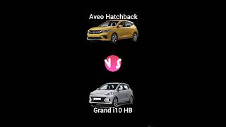 Chevrolet Aveo hatchback vs Hyundai Grand i10 HB versiones tope #chevrolet #aveo #hyundai #grandi10