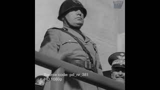 Soldiers Goose Step March Past Italian Dictator Benito Mussolini 1938 | Stock Footage #shorts