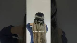 Try this summer bun hairstyle ✨#longhairstyles #summerhairstyles #shortsvideo #exploreshorts