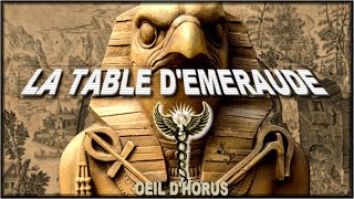 La Table d’Émeraude et le secret de son Origine. Imhotep, Mercure, Thot, Hermes. L’œil d'Horus