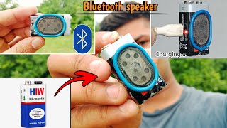 DIY Bluetooth Speaker from a 9V Battery| mini portable wireless speaker