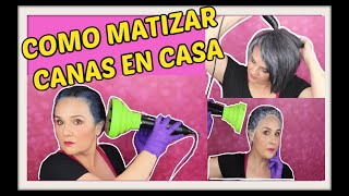 COMO MATIZAR CANAS EN CASA. NO MAS CANAS AMARILLAS💪💪💪