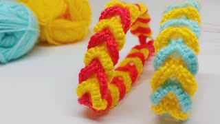 Easy crochet knitting mouthpiece/belt/hair band/curtain tie and others