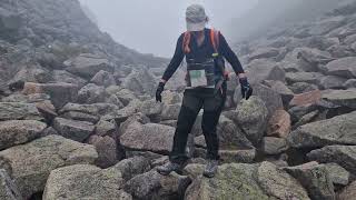 crossing the Chalamain Gap , cairngorms