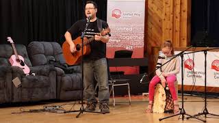 Brad and Ashley Brown playing at United Way Estevan Telethon 45