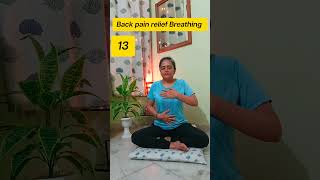 13 Back pain relief Breathing| Neelam Kumar #backpain