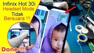 INFINIX HOT 30I MODE HEADSET SUARA TIDAK BUNYI GAMBAR HEDSET KORBAN SALON AKTIF