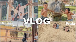 VLOG: um dia com a gente | BIOPARQUE + PRAIA 🏝️