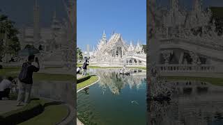 What a beautiful white temple in Chiang Rai part -4 #thailand #travel #shots