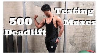 500 Deadlift PR | Testing Maxes | Jenz Tanedo