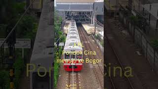 KRL Pondok Cina menuju ke Bogor