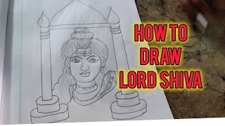 HOW TO DRAW LORD SHIVA STEP BY STEP